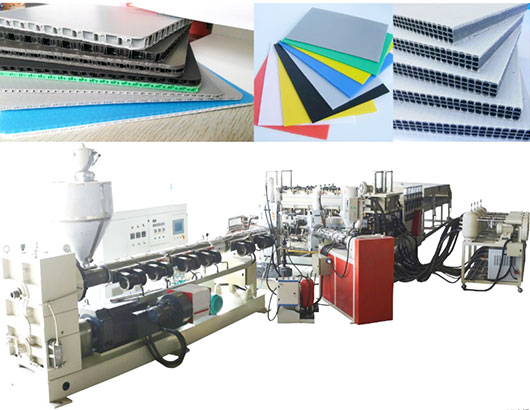 PP Hollow Sheet/Honeycomb Sheet /Formwork Construction Plate Extrusion Line 