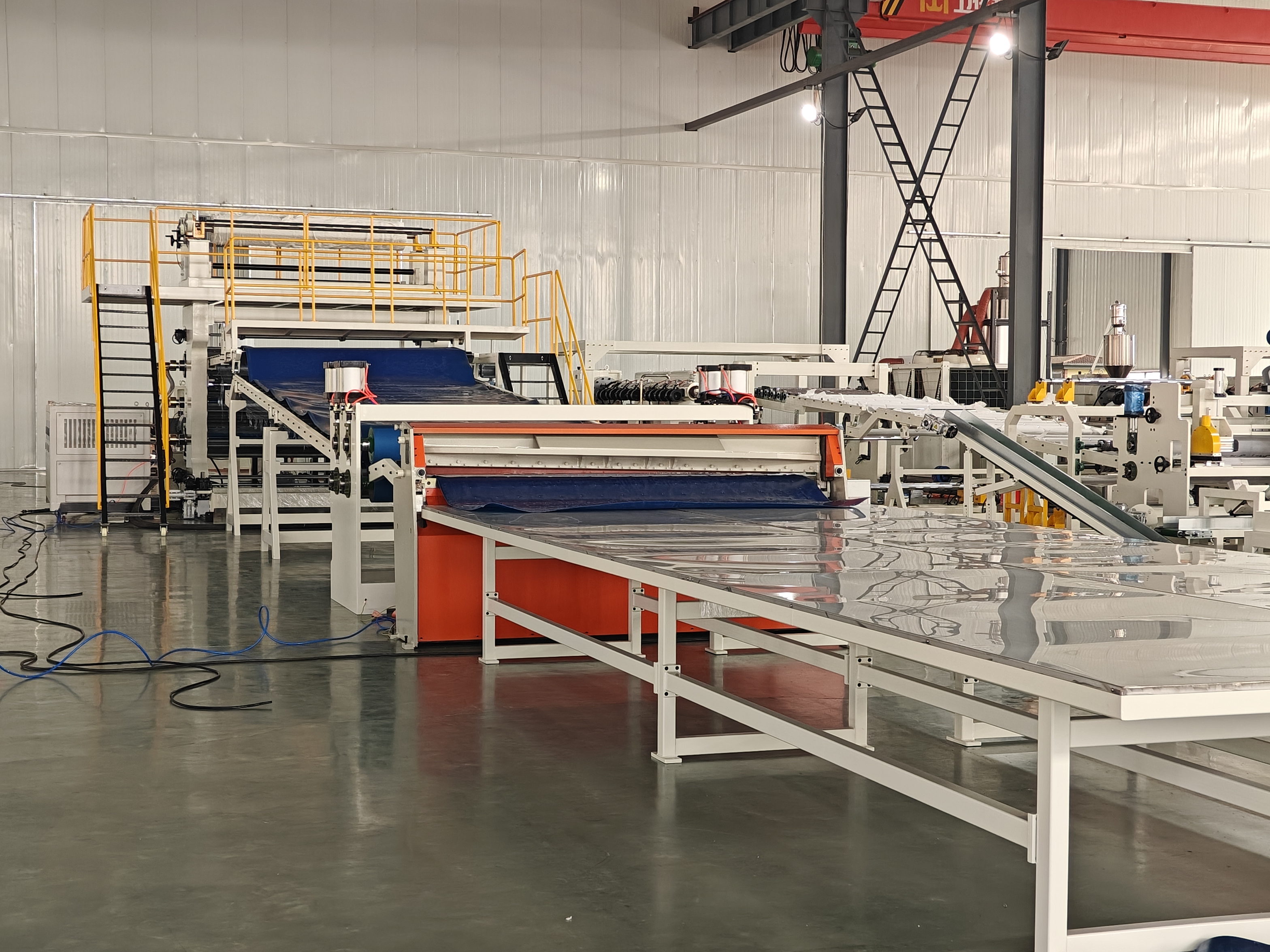HDPE drainage sheet extrusion line